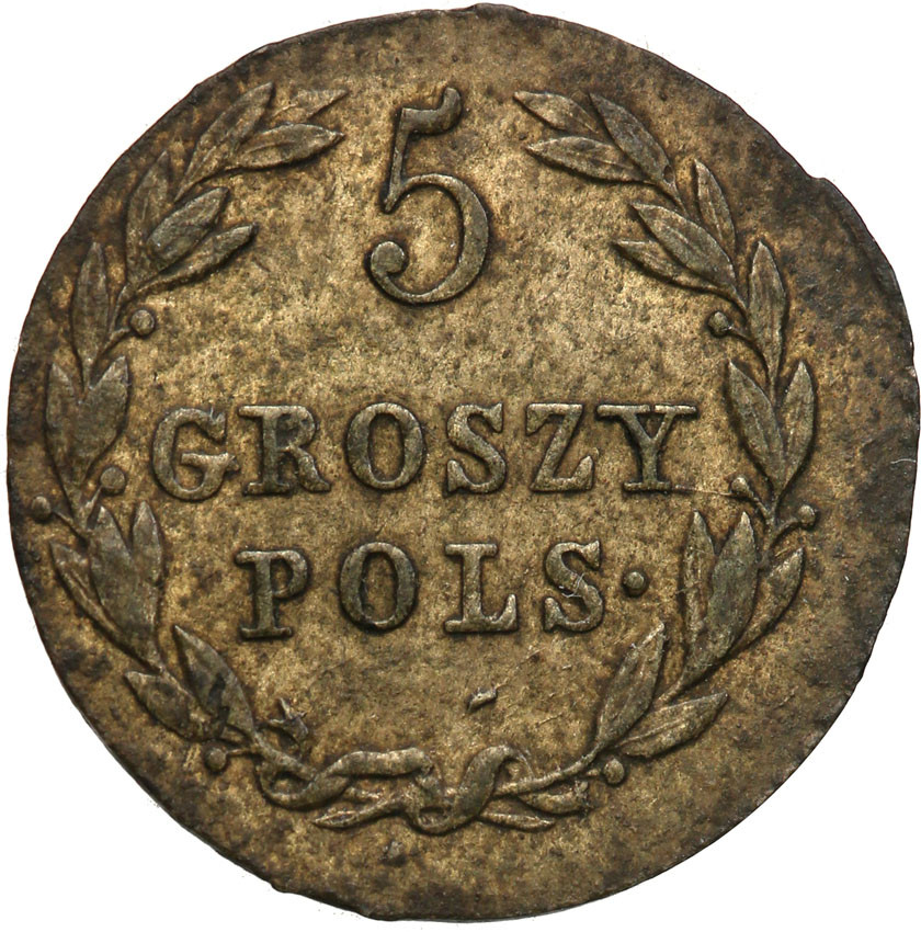 Polska XIX w. / Rosja. 5 groszy. Aleksander I 1818 IB, Warszawa
